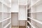 Wardrobe in a new, bright house with a modern interior