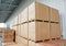 Warehouse cardboard boxes