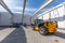 Warehouse construction with industrial vehicles