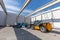 Warehouse construction with industrial vehicles