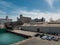 Warehouse, docks, silos in Barcelona cargo port