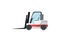 Warehouse forklift cart isolated icon