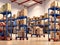 warehouse full of shelves with goods in cartons a product distribution center. generative AI