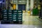 The warehouse for keeping material and finished goods of automotive parts for cars and tractors in Thailand. Manufacturing storage
