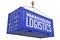 Warehouse Logistics - Blue Hanging Cargo Container