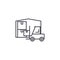 Warehouse operations linear icon concept. Warehouse operations line vector sign, symbol, illustration.