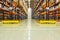 Warehouse racking in large industrial storage