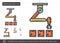 Warehouse robot line icon.