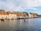 Warehouses in east harbour of historic city of Enkhuizen, Noord-Holland, Netherlands