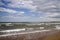 Warkworth Beach looking towards coquet island UK