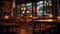 warm blurred restaurant interior