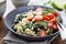 Warm bulgur salad with kale