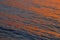 Warm color shining sunset water surface