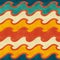 Warm color wave seamless pattern