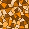 Warm colors, seamless pattern. Broken lines. Stained glass window. Abstract background