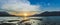 A warm evening at Mulashi Dam Backwater (lake)...handheld panorama