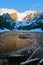 Warm Light on Hallett Peak in Rocky Mountain National Park