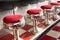 Warm Morning Sunlight Highlights These Beautifully Classic Diner Seats