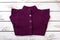 Warm purple sweater for women.