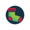 Warm sock flat icon