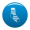 Warm sock icon blue