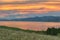 Warm sunrise on the Kaikoura Ranges, New Zealand