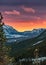 Warm Sunrise Over A Canmore Mountain Lookout