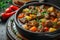Warm and wholesome Delicious beef and vegetable stew simmering