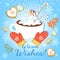 Warm Wishes Winter Greeting Card Design Template