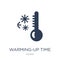 Warming-up time icon. Trendy flat vector Warming-up time icon on