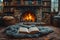 Warmth and words Pair your favorite book with snug indoor style