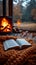 Warmth and words Pair your favorite book with snug indoor style