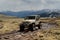 Warngler Jeep on mountain top