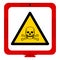 Warning Ammonia Symbol Sign, Vector Illustration, Isolated On White Background Label .EPS10