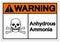 Warning Anhydrous Ammonia Symbol Sign, Vector Illustration, Isolate On White Background Label. EPS10