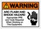 Warning ARC Flash And Shock Hazard Symbol Sign, Vector Illustration, Isolate On White Background Label .EPS10