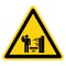 Warning Area In Front Of This Electrical Panel must Be Keep Clear For 36 Inches Symbol Sign, Vector Illustration, Isolate On White