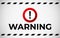 Warning attention banner