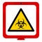 Warning Biological Hazard Symbol, Vector Illustration, Isolate On White Background Label. EPS10