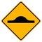 Warning  Bumps ahead Traffic Road Sign,Vector Illustration, Isolate On White Background Label. EPS10