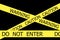 Warning and Caution and Do Not Enter yellow tapes