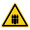 Warning Chained Cylinders Symbol Sign, Vector Illustration, Isolate On White Background Label. EPS10