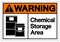 Warning Chemical Storage Symbol Sign, Vector Illustration, Isolate On White Background Label .EPS10