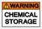 Warning Chemical Storage Symbol Sign, Vector Illustration, Isolate On White Background Label. EPS10