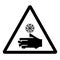 Warning Cold Burns Hazard Symbol Sign, Vector Illustration, Isolate On White Background Label .EPS10