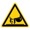 Warning Contact with Molten Material Symbol Sign ,Vector Illustration, Isolate On White Background Label. EPS10