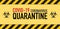 Warning coronavirus quarantine