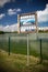 Warning crocodiles sign on the Nichupte Lagoon in Cancun