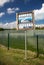 Warning crocodiles sign on the Nichupte Lagoon in Cancun