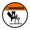 Warning Cutting Hazard Symbol Sign, Vector Illustration, Isolate On White Background Label .EPS10